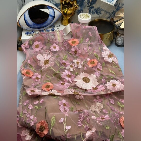 🆕 BRONX & BANCO 🧿 NWOT Jasmine Pastel Pink Multi Two Piece Set, Sz S / US 4 - Picture 12 of 14